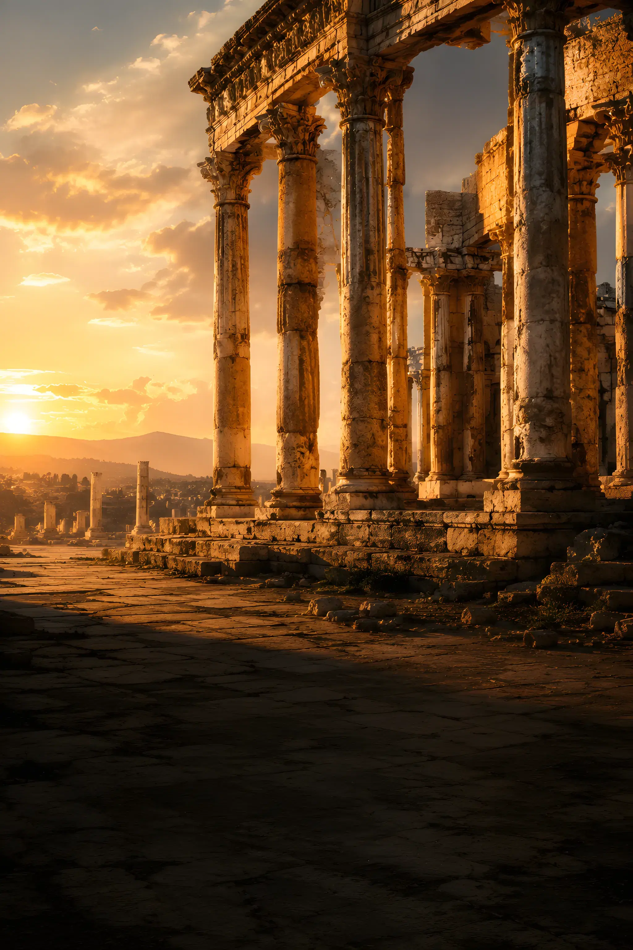 Ancient Temple save-the-date design