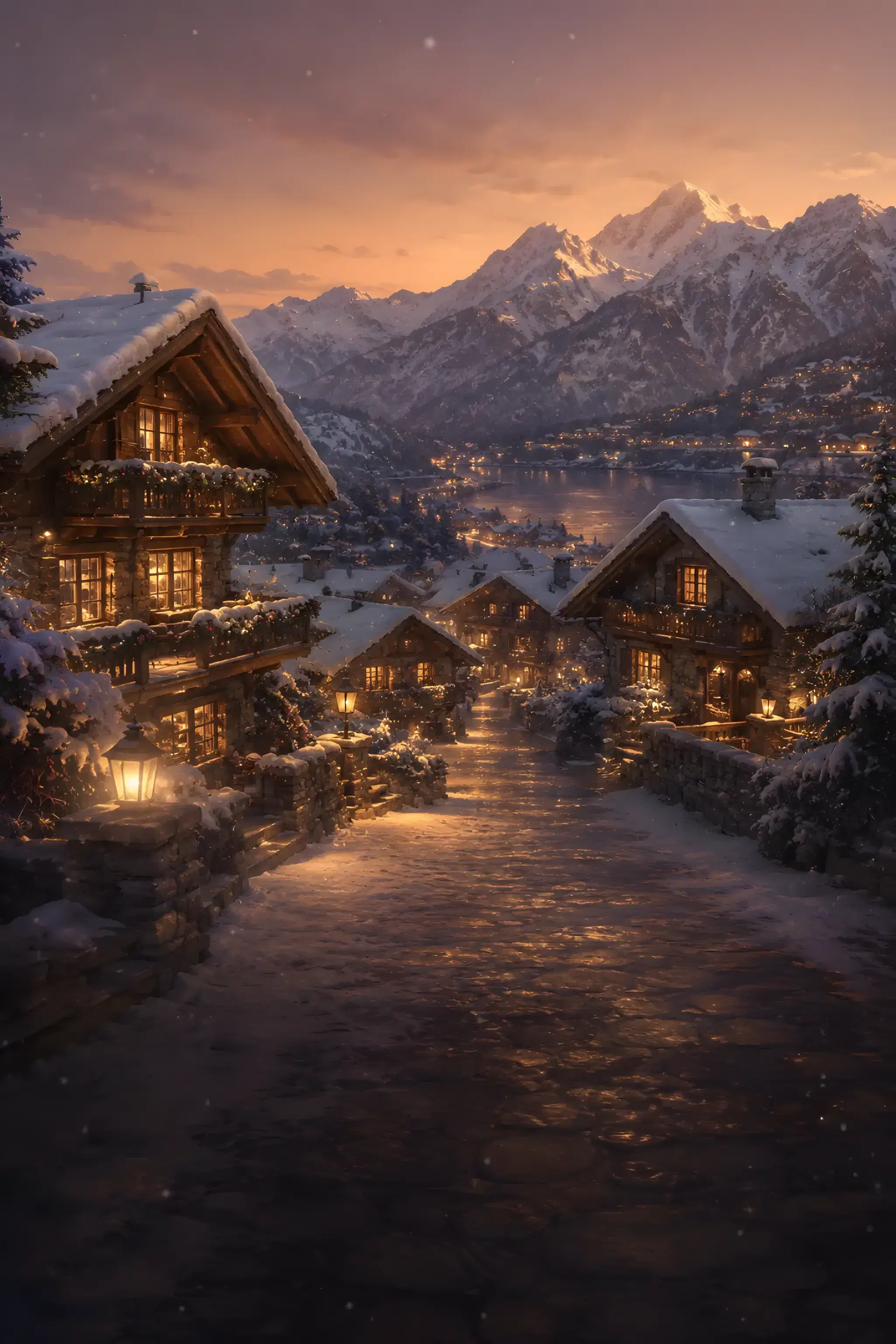 Winter Chalet save-the-date design